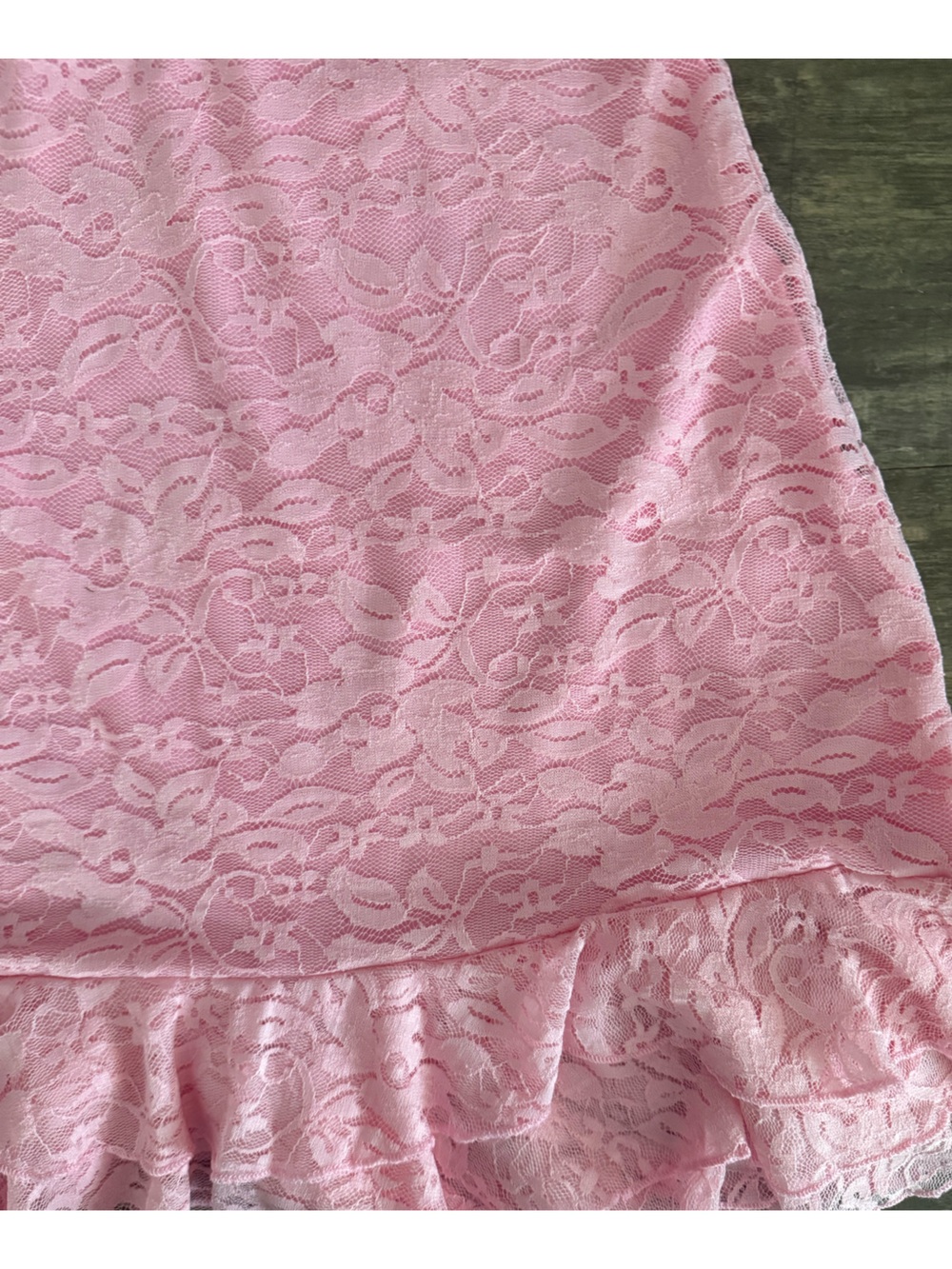 Hello Molly Pink Lace Ruffle Mini Dress - Picture 5 of 14